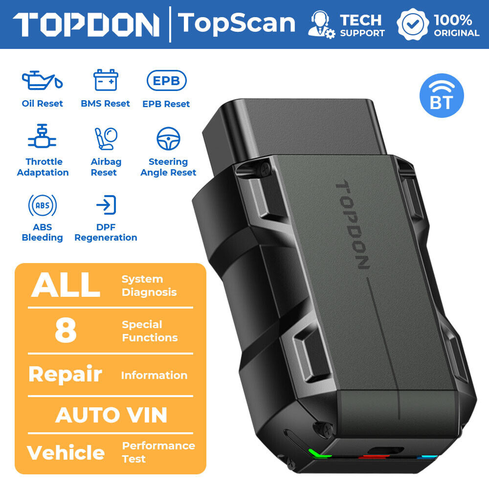 TOPDON TopScan Lite スキャナー スマート診断ツール DTC 修理ガイド Bluetooth OBD2 コードリーダー