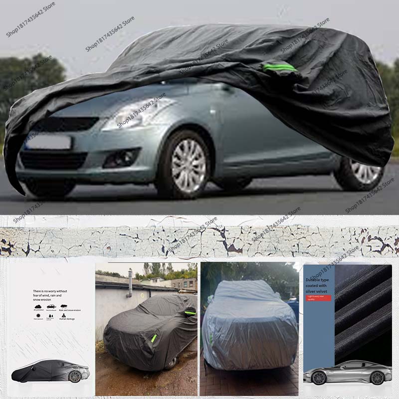 車のカバースズキスイフト IV/V 2011-2023 210D 屋外フルカーカバー全天候防水防風保護