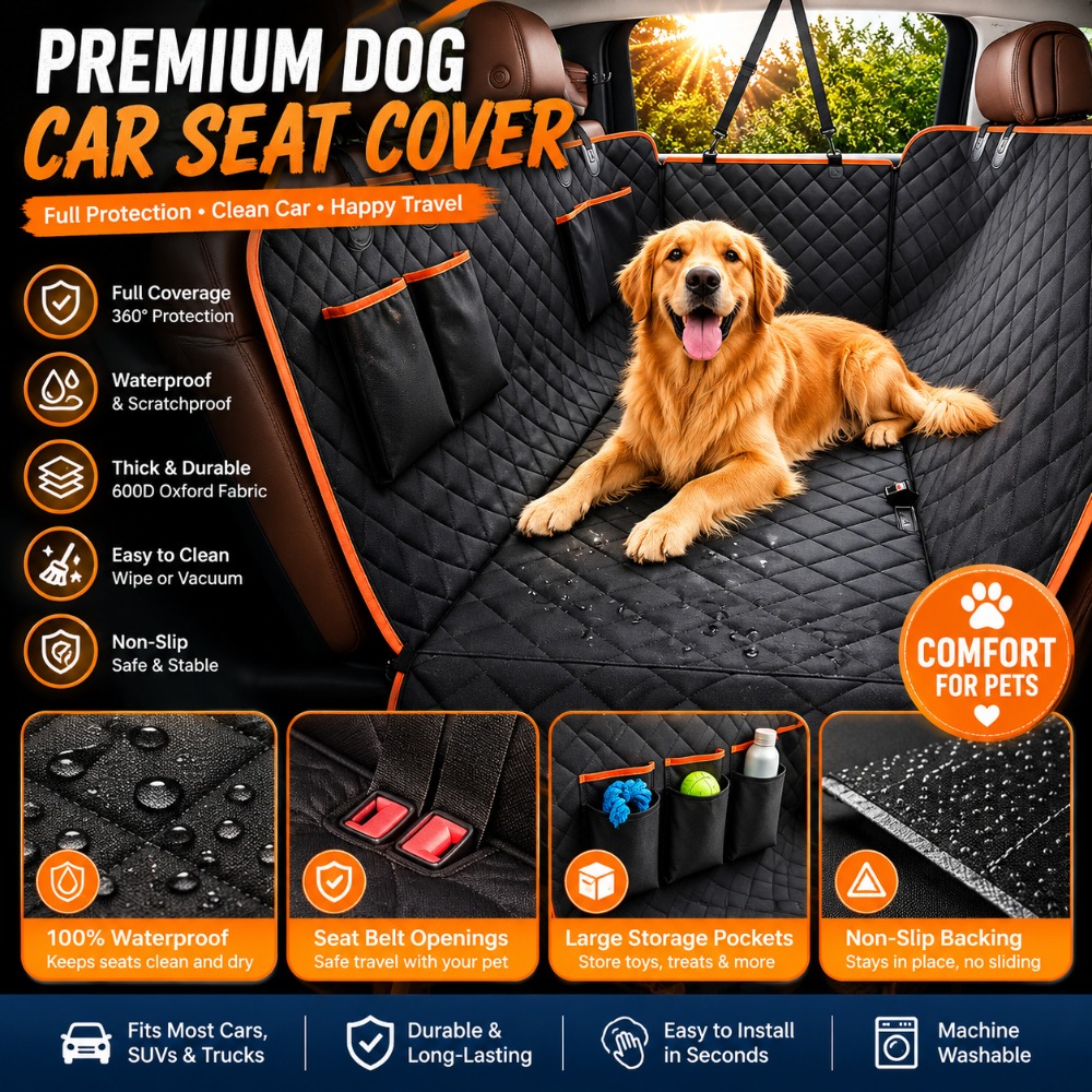犬用バックシートエクステンダー、ハードボトム後部座席用犬用カーシートカバー、耐荷重500ポンド、カーシートプロテクター、犬用防水エクステンダー、犬用ハンモックペットベッド、大型車、SUV、小型トラック用
