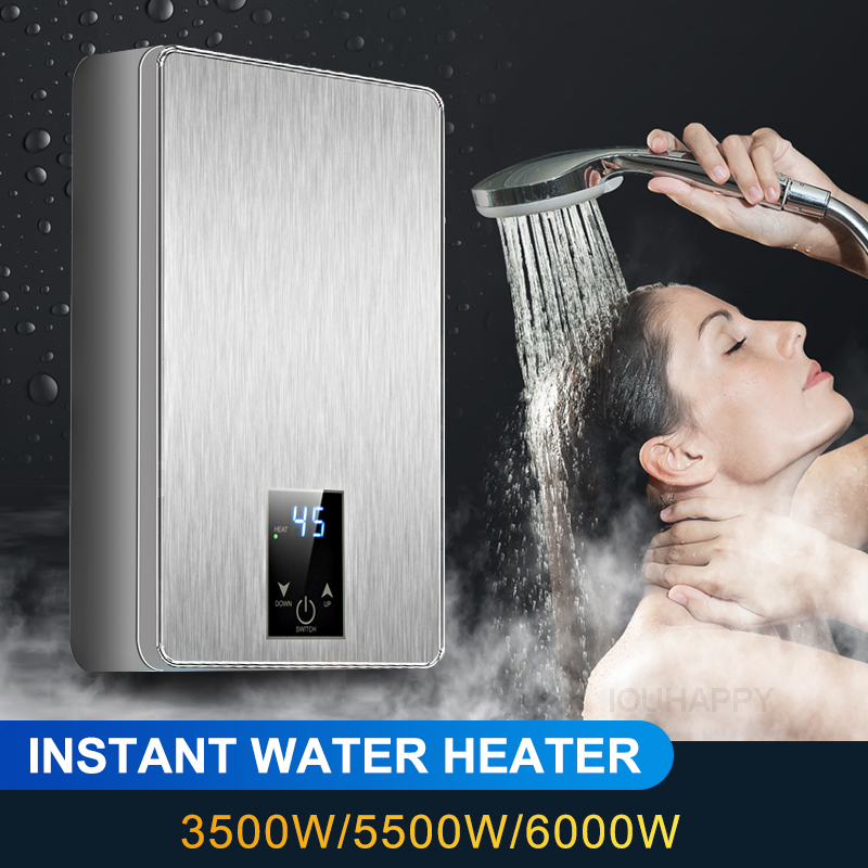 インスタント給湯器 220V 6000 ワット電気温水器ポータブル電気ヒーター浴室温水シャワーキッチン暖房