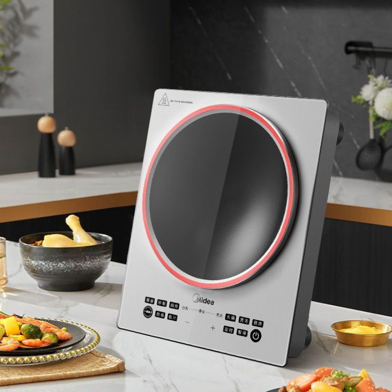 美的電磁調理器 3300W ハイパワーと高火力統合凹面バッテリー調理器インテリジェントタッチ多機能