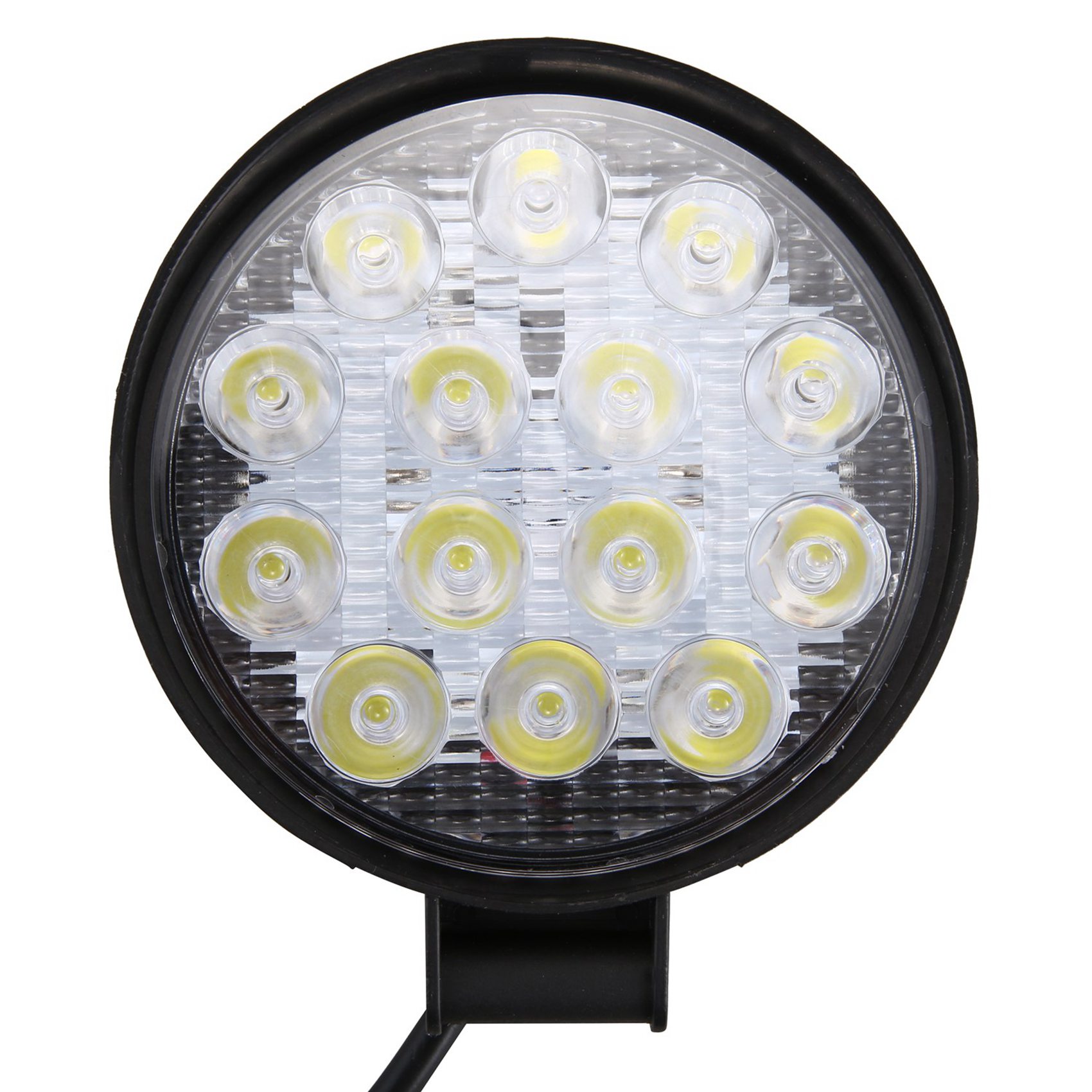 Led ライトバー 4 個 4 インチ 140 ワット 14000Lm ラウンドスポットライトポッドオフロード霧運転ルーフバーバンパー