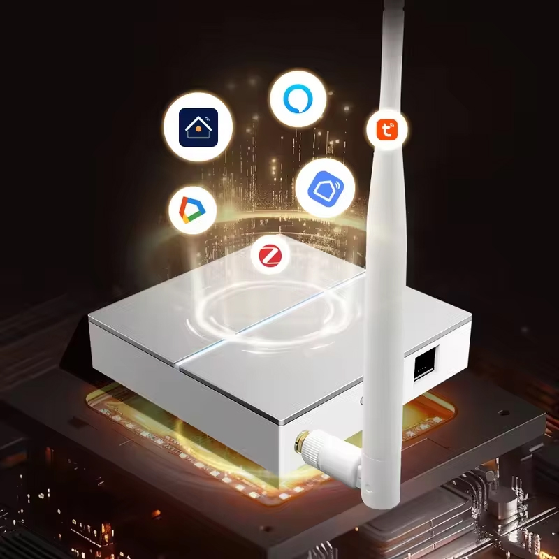 Tuya Zigbee3.0 スマート有線ゲートウェイ ハブ 信号アンテナ付き スマート ホーム ブリッジ、Yandex アリス Alexa Google ホーム用スマート ライフ アプリ