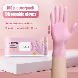 使い捨て手袋 食品グレードのラテックス パウダーフリー シリコンフリー 防水・耐油性 耐久性に優れた手袋