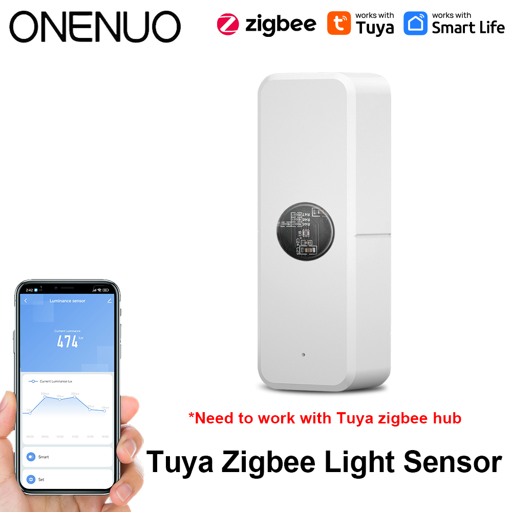 Tuya ZigBee 光センサー 照度センサー 照度明るさ検出器 スマートライフデバイス連携ホームオートメーション Tuya