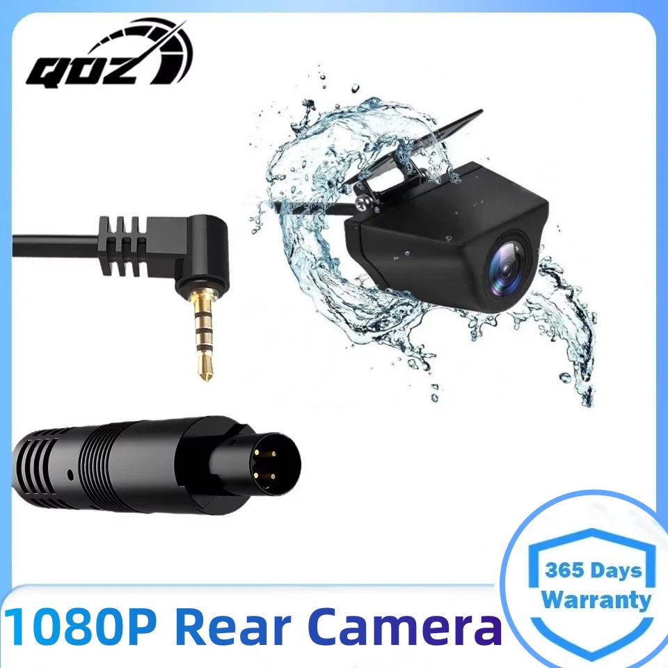 QOZ 1080P AHD リアカメラ 4 ピン 2.5mm ジャック リバースイメージカム ダッシュカム Carplay 専用 CVBS CVI TVI フォーマットをサポート