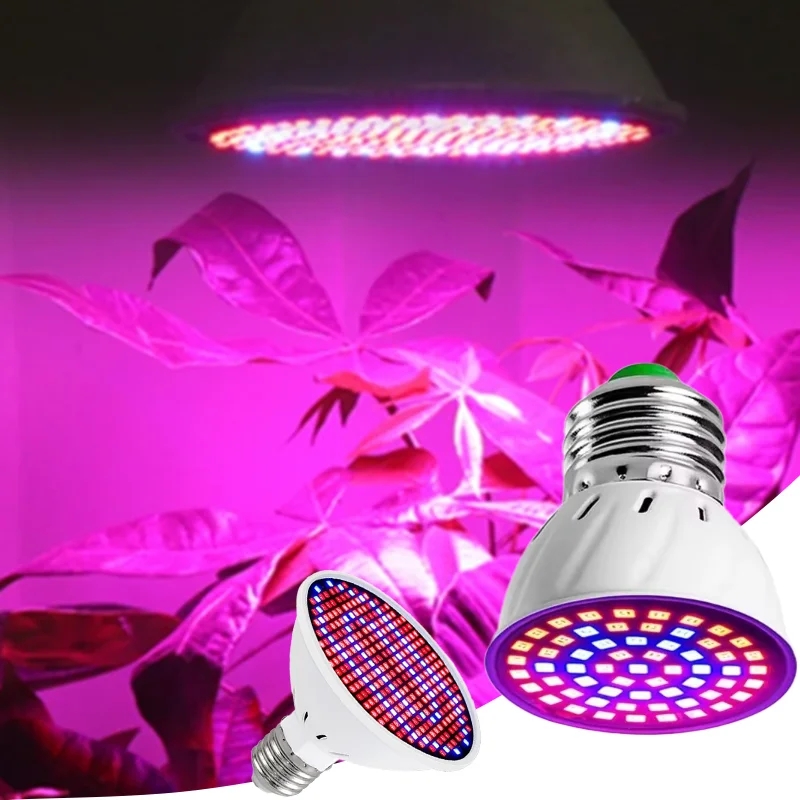 E27 LED 成長ライト 48/300 LED フルスペクトル植物成長ランプ花の種子を栽培屋内庭水耕植物成長電球