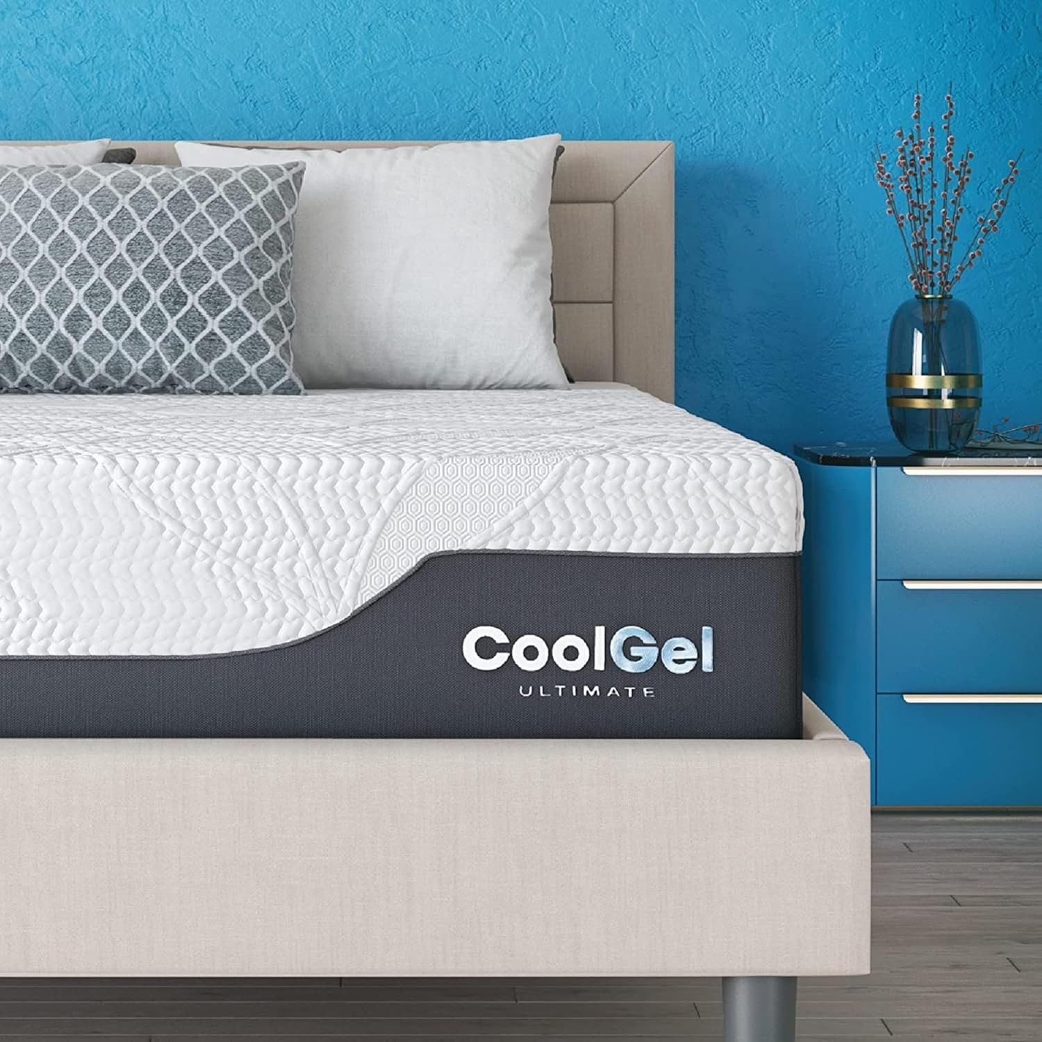 Chill メモリーフォーム 14 インチ マットレス 枕 2 個付き CertiPUR US ベッド イン ボックス クイーン カスタム