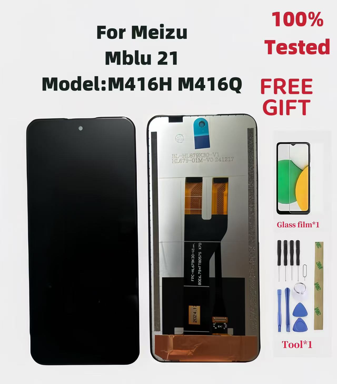 魅 mblu 21 lcd ディスプレイタッチスクリーンデジタイザガラスパネルセンサー完全なアセンブリ修理部品 Ric