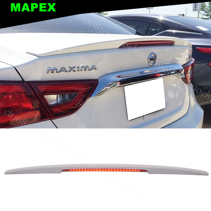 16-23 日産マキシマ プレミアム OE スタイル トランク スポイラー LED ブレーキ ライト ABS 付き