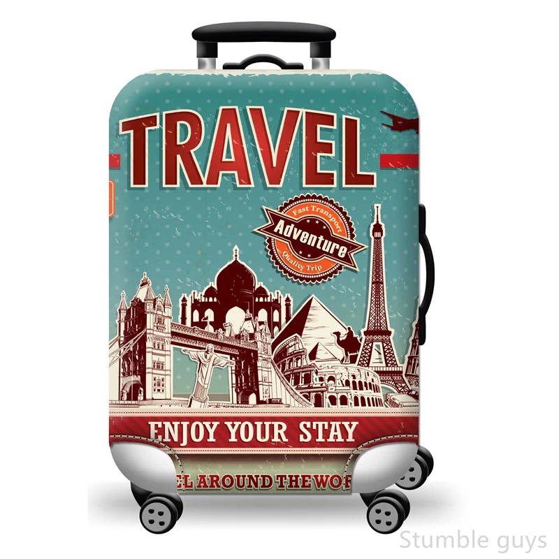 Heavy Duty Washable Luggage Cover High Elastic Protective Dustproof Suitcase Sleeve Practical Accessory Air & Road Trips