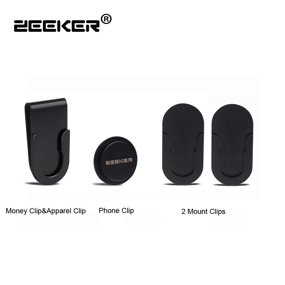 ZEEKER 2018 新 4 In 1 ステンレス鋼マネークリップ財布多機能金属電話クリップ