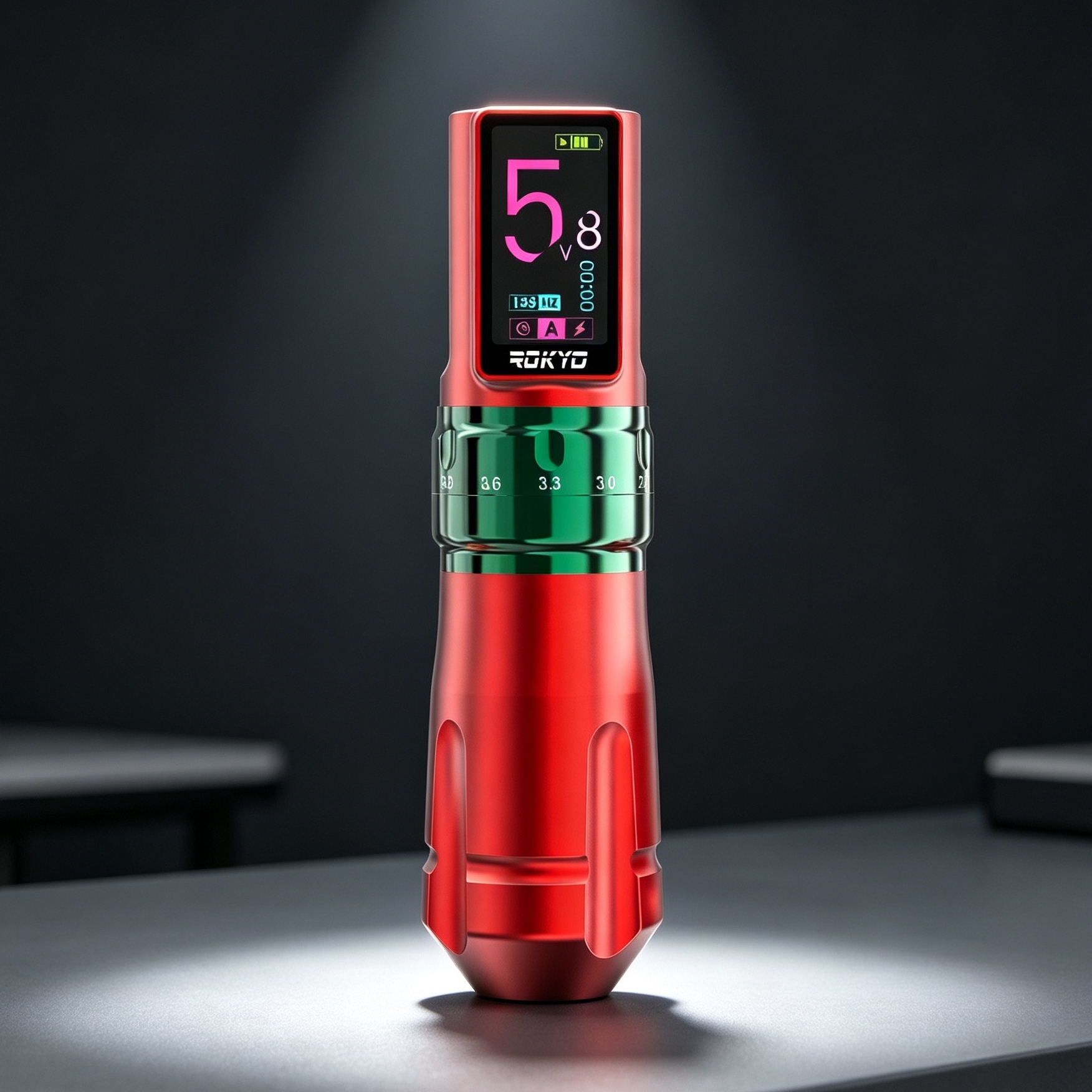 調整可能なストロークワイヤレスタトゥーペンマシンガン 2.4-4.2 ミリメートル充電式バッテリー 2000 mAh 職業 PMU タトゥー用品