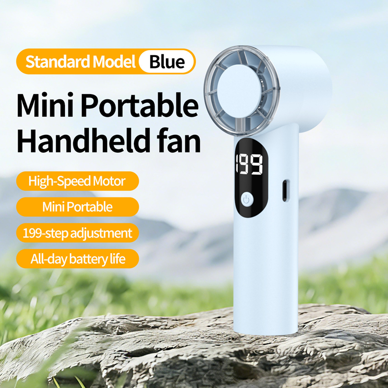 2026 Mini Handheld Cooling Fan USB Rechargeable Pocket Portable Desktop High Speed Small Fan for Outdoor Office Travel New