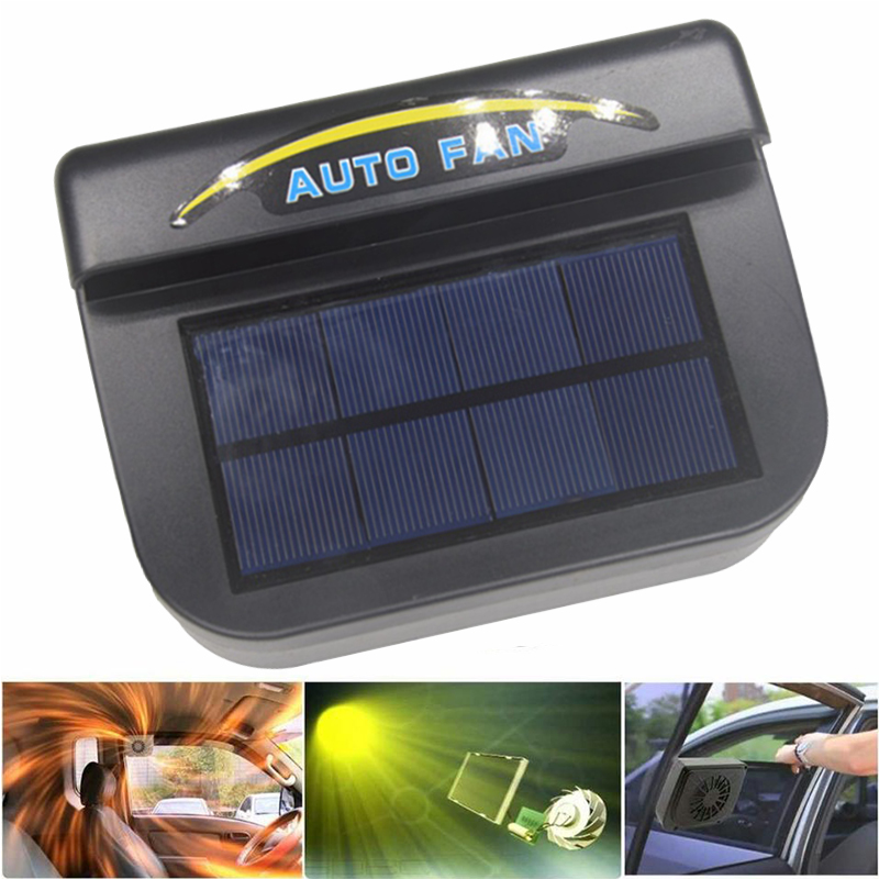 Abs ユニバーサル太陽光発電車の窓フロントガラスエアベント排気車冷却ファン排気冷却ファンシステムクーラー