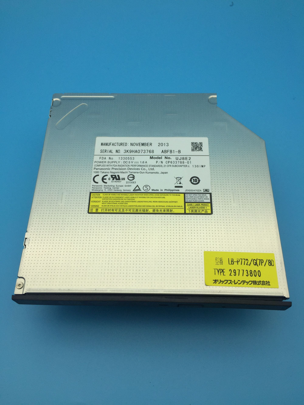UJ892 UJ8C2 UJ8A2 UJ8B2 UJ8E2 など DVDRW DVD ライター プレーヤー ドライブ 9.5 ミリメートル SATA