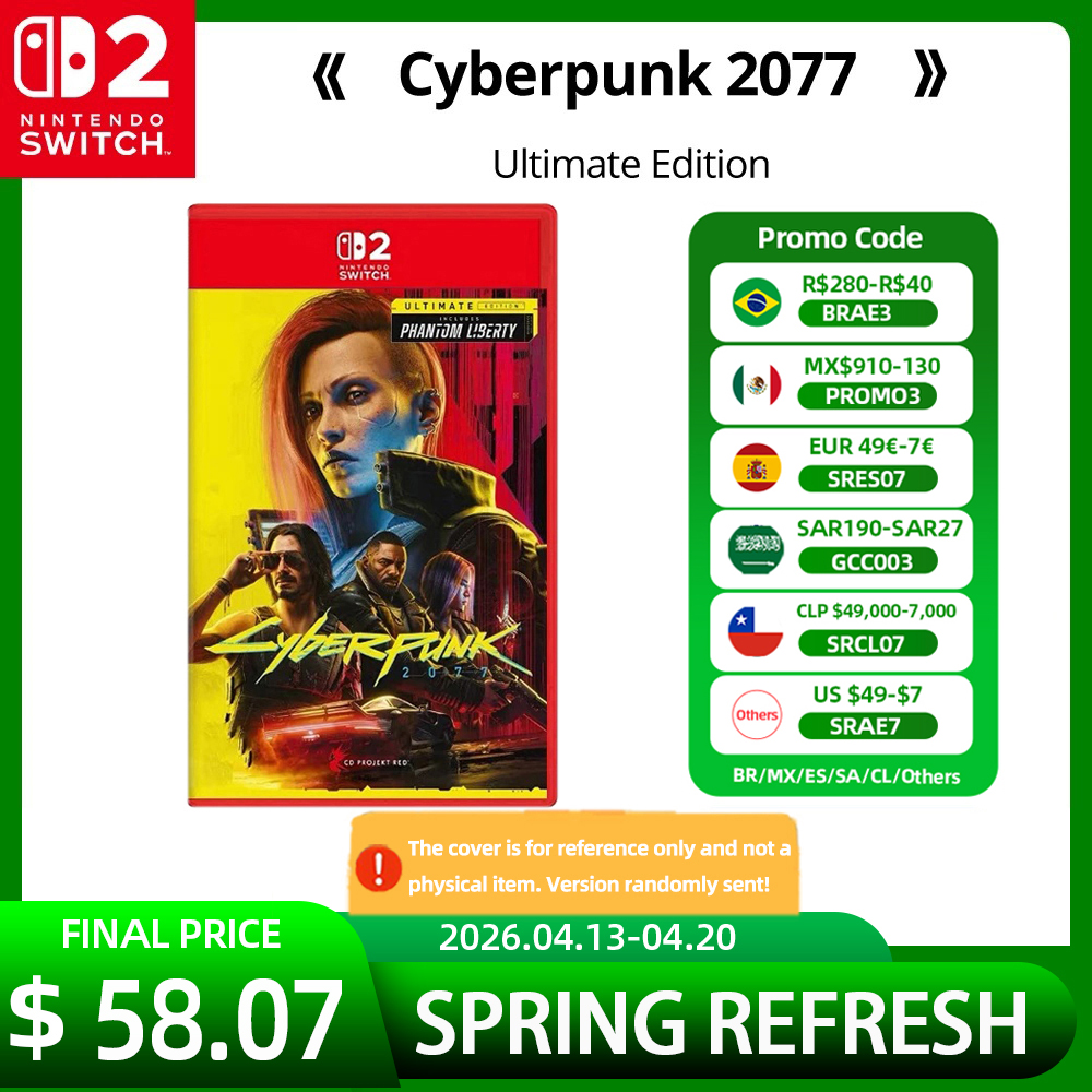 Nintendo Switch 2 サイバーパンク 2077 アルティメット エディション ゲーム セール 100% 公式物理ゲーム カード アクション ジャンル ゲーム (Switch 2 用)