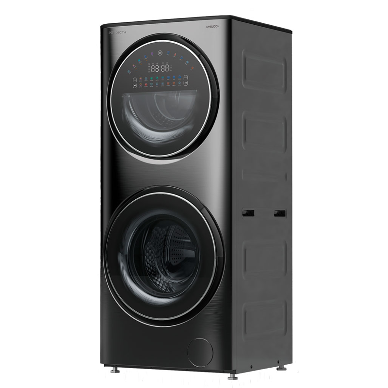 15 キロタワー洗濯機フロントローディング 7 キロ乾燥機 10 キロ洗濯機 AI スマートウォッシュ 1400RPM インバータースペイン語 220V 50hz