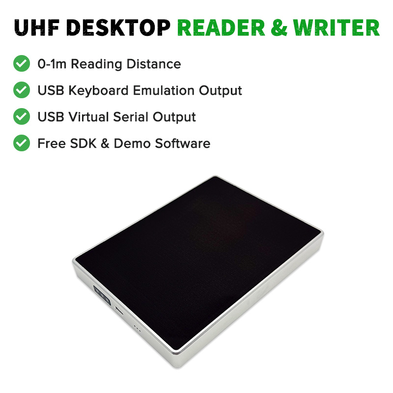 TY126 高品質 860-960MHz 80cm 長距離 UHF RFID スマート USB デスクトップリーダー/ライター、アクセス制御用キーボード出力付き