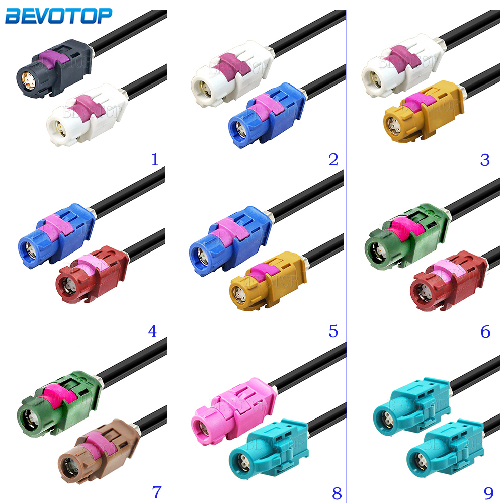 4 コア HSD LVDS ケーブル HSD コード A/B/C/D/E/H/K/Z メスジャック 4Pin コネクタ自動車コンボックス USB ビデオ計器ブリッジ配線用
