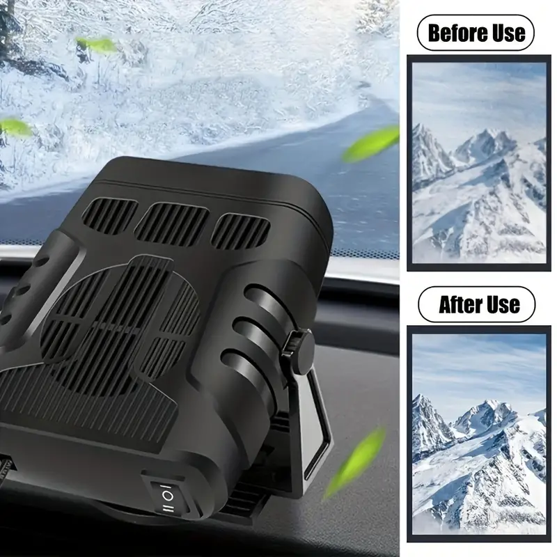カーヒーターエアファン 12V ポータブルデミスターデフロスター加熱ファンドライヤーフロントガラス曇り止め Accessroies