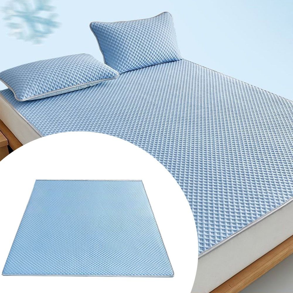 通気性冷却マットレス肌に優しい快適な夏の睡眠マット軽量洗えるアイスシルクベッドマットパッド家庭用