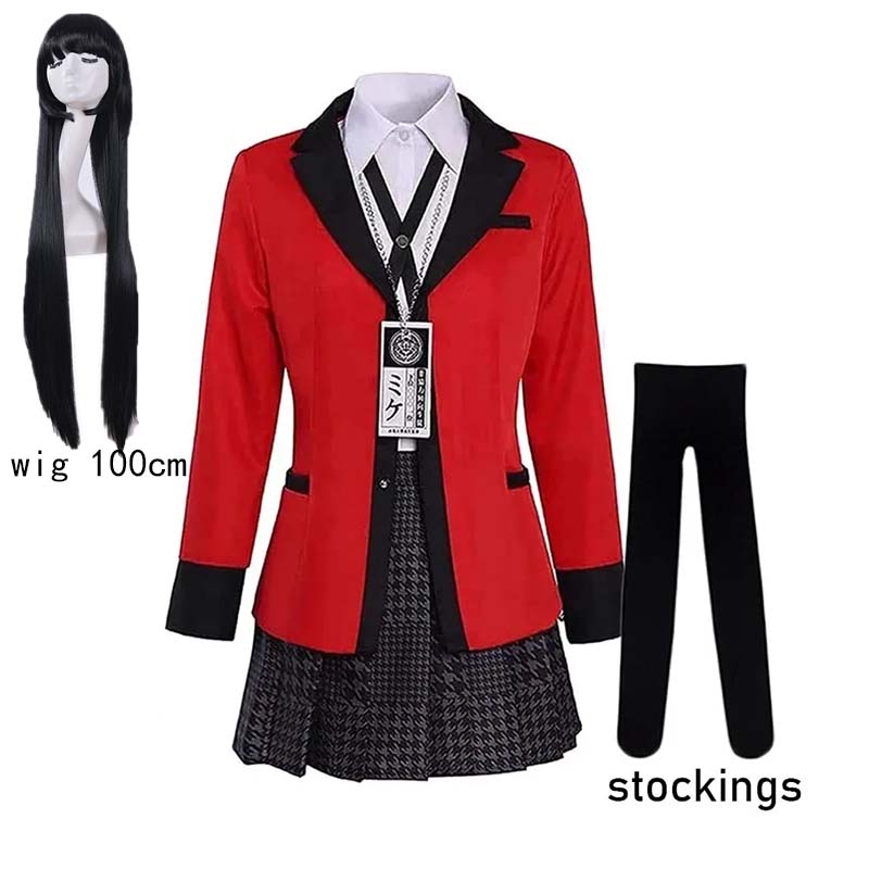 ジャバミ夢子コスプレ衣装学校制服ジャバミ夢子衣装フルセットストッキング付きガール JK 学校制服コミコン用