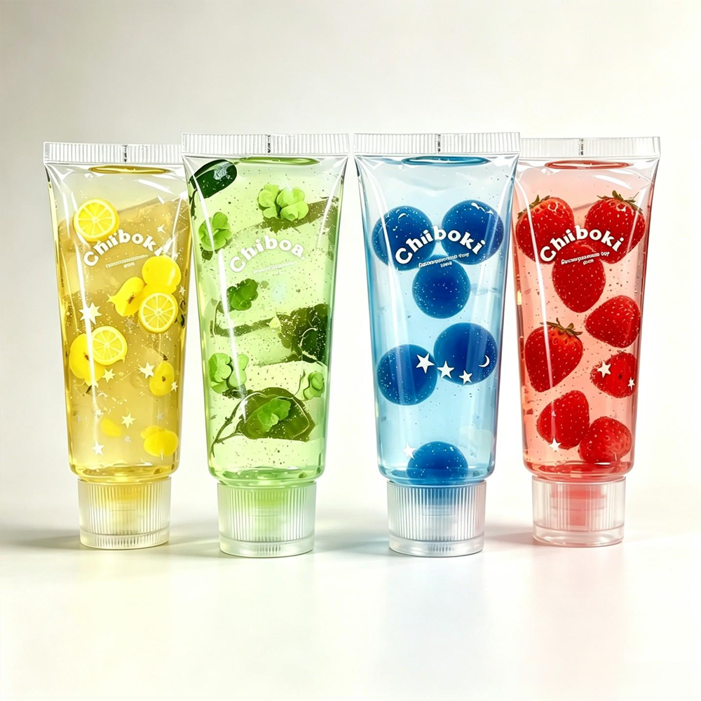 Chiboki ジャム スクイーズ 4 スタイル - 歯磨き粉チューブ クリアジェル スクイーズ フィジェット 感覚玩具 散らからない ASMR