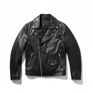 Men's Casual Zipper PU Leather Jacket for Fall/Winter: Slim-Fit Long-Sleeve Leather Fashion Jacket, Biker Jacket