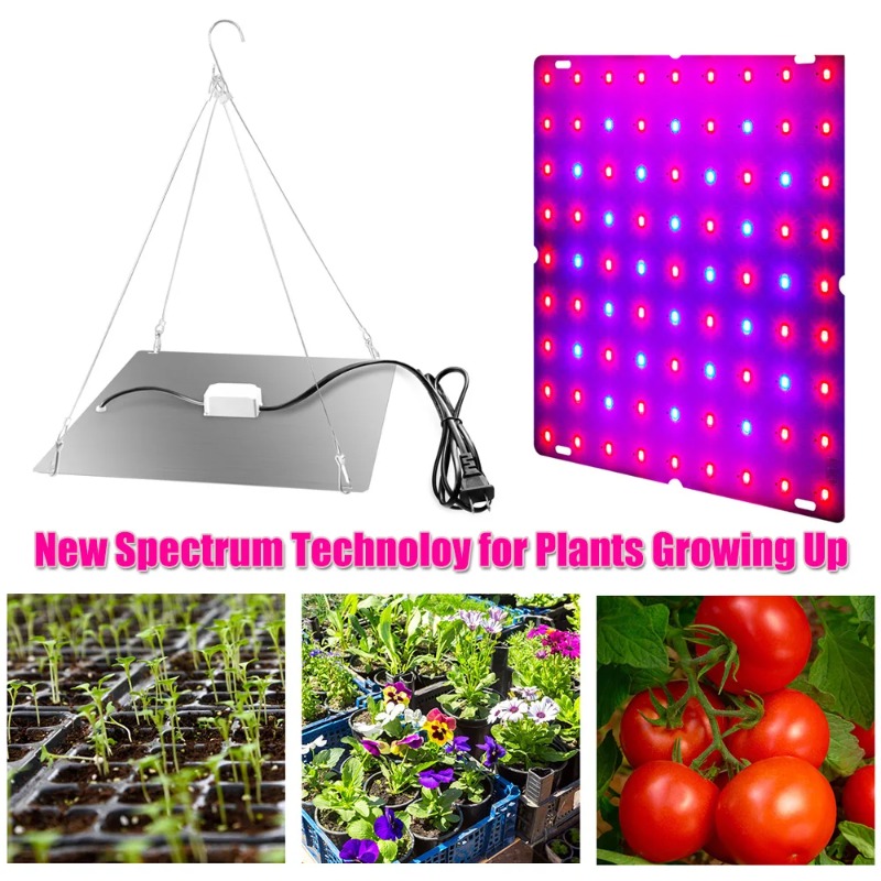 LED 植物成長ライトフルスペクトル水耕栽培ランプ植物フィト野菜花屋内超薄型パネル Phytolamp