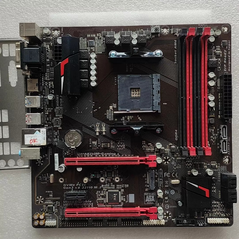 中古 GA-AB350M-Gaming 3 マイクロ ATX マザーボード AM4 ソケット M.2 HDMI ポートサポート AMD Ryzen DDR4 RAM ゲーミングメインボード GIGABYTE 用