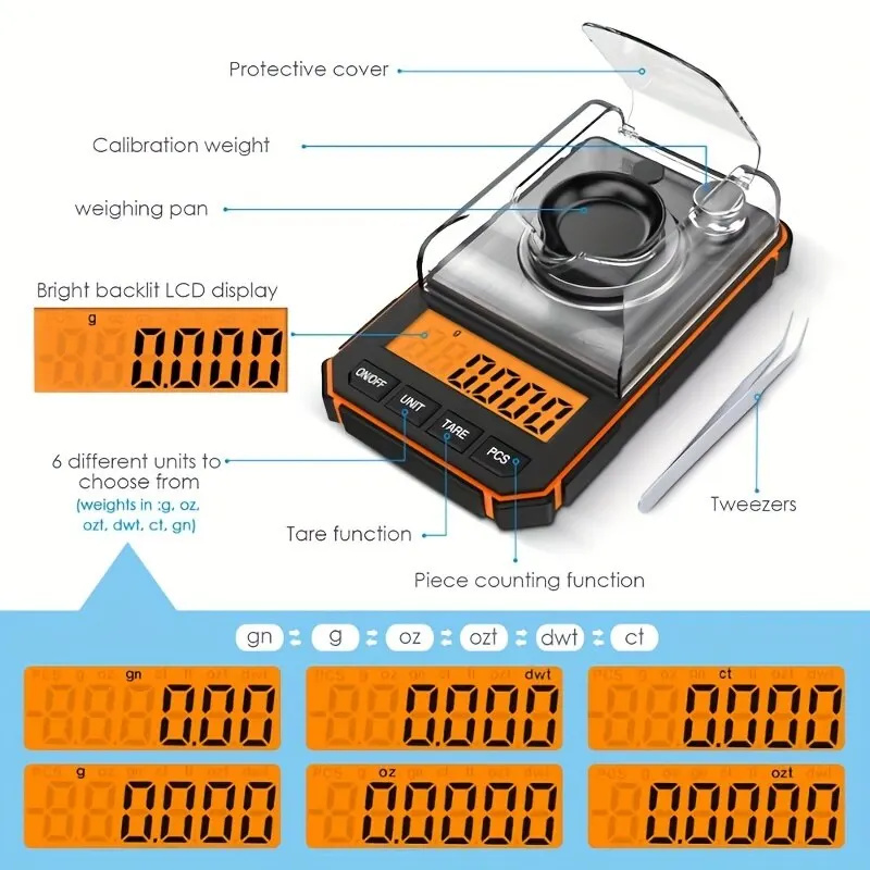 1pc 0.001 グラムプロフェッショナルジュエリースケール 50 グラム電子ディスプレイ精密ポケットミニデジタルミリグラムスケール