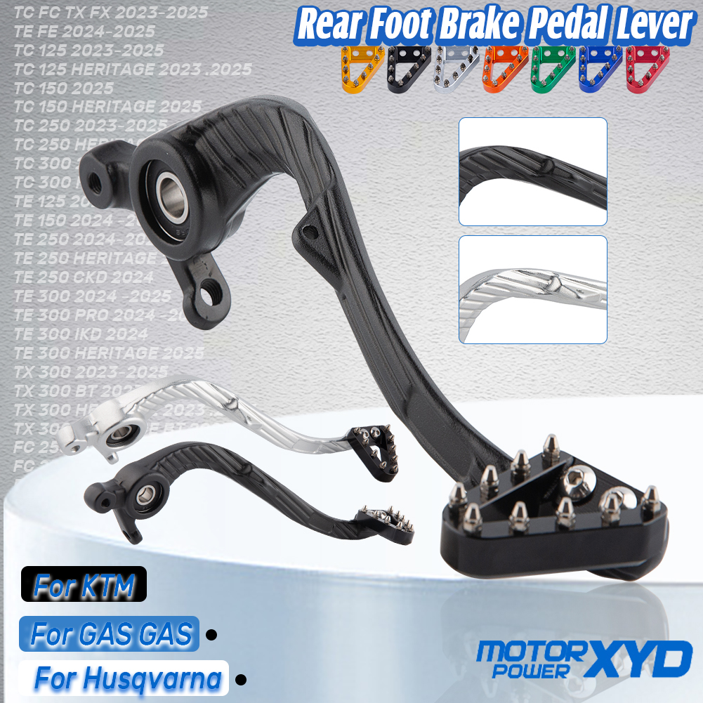 オートバイリアフットブレーキペダルレバーハスクバーナ TC FC TX FX 2023-2025 TE FE 2024-2025 GasGas EC EX MC 250F 350F 24-25