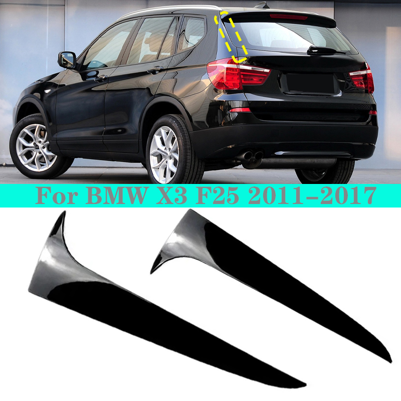 車の後部窓サイドスプリッタートランクディフューザーカナードスポイラー ABS BMW X3 F25 2011-2017 自動グロスブラックスポイラーアクセサリー