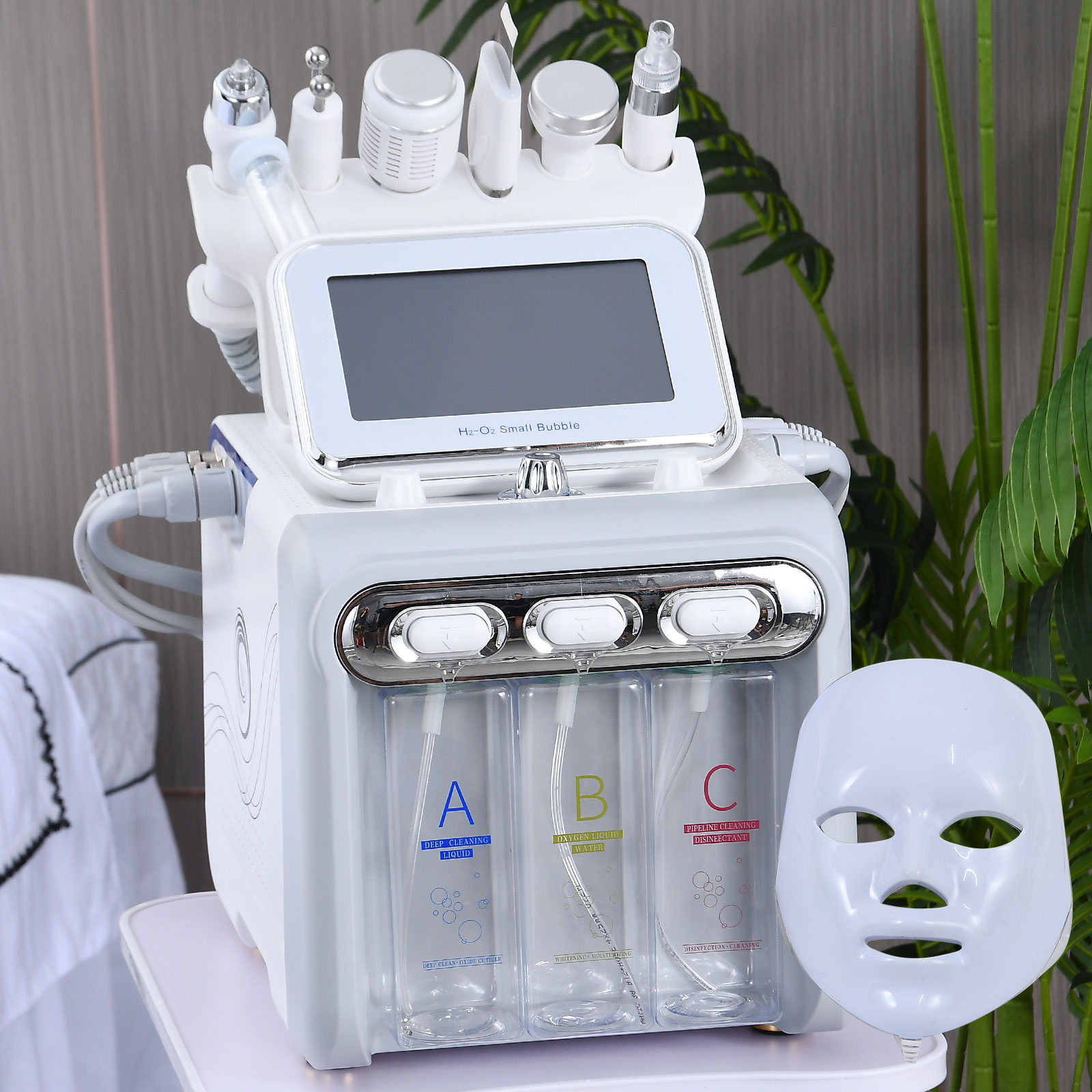 7 in 1 H2O2 ビューティースキンクレンジングハイドロフェイシャルマシンフェイシャルマシンウォーターアクアピーリング家庭用