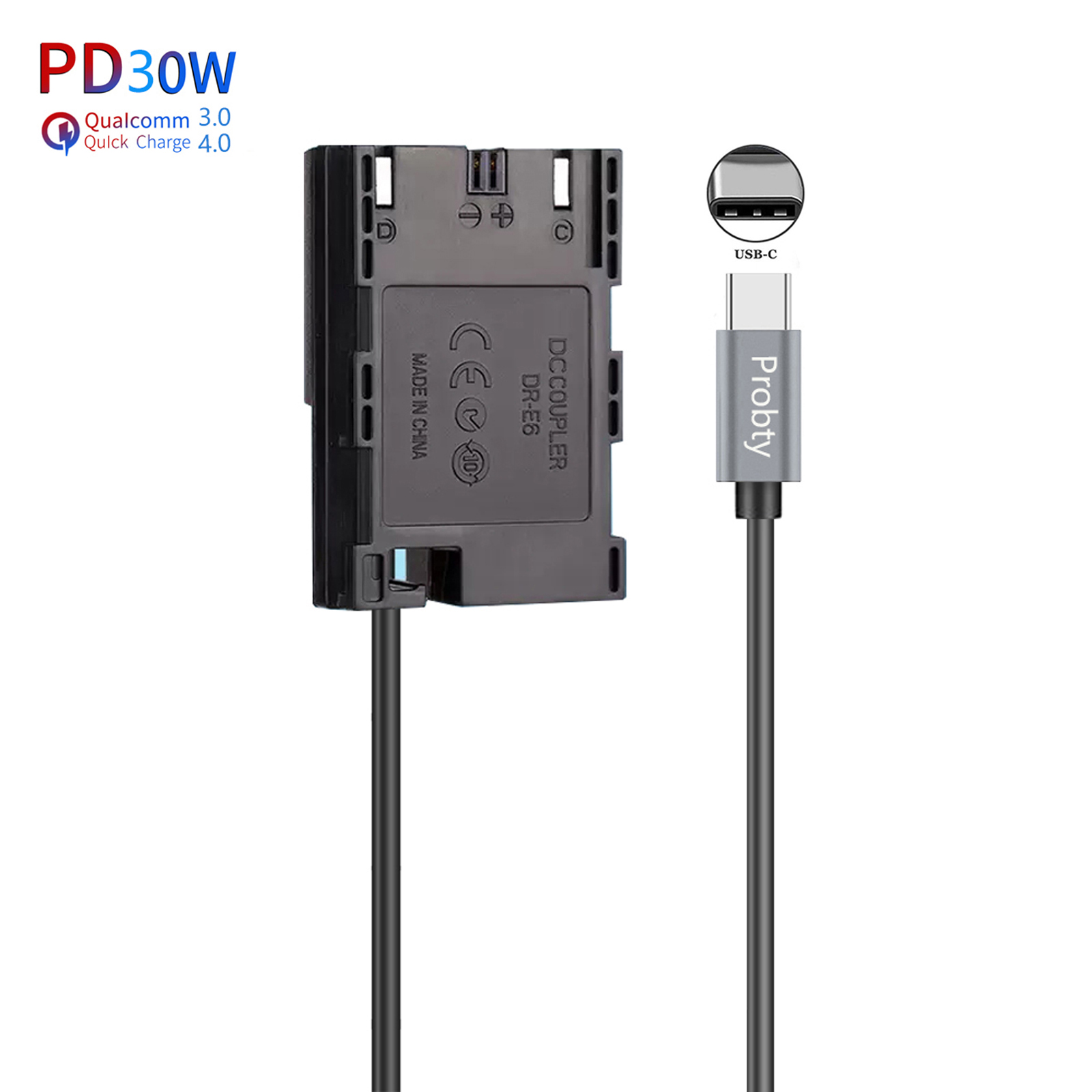 タイプ USB C に LP-E6 LP-E6N ダミーバッテリー DC 電源アダプタ Canon EOS 5D 6D 7D 90D 80D マーク II III IV 5DS R マーク II III IV R5C 用