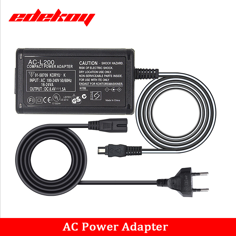 AC-L200C L200B L200D L25B AC 電源アダプター ビデオカメラ充電器 Sony Handycam DCR-SX/SR/HC/PC/DVD/HDR-CX/HDR-XR/NEX-VG シリーズ用