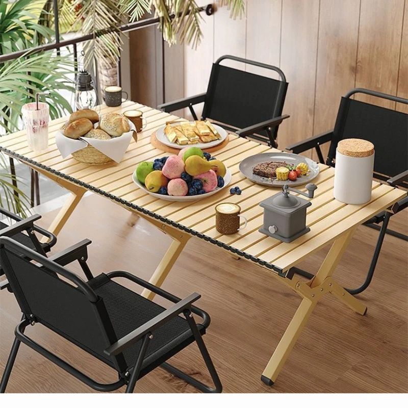 観光折りたたみキャビネットシンプルなパラソルテーブル屋外キャンプキャンプキャビネットコーヒーテーブル Tavolino Pieghevole ガーデン家具