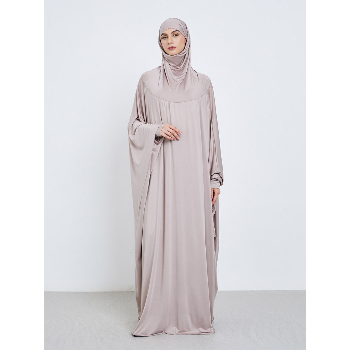 イスラムの祈りアバヤイスラム教徒の女性 Abayas 長袖フード付き謙虚なラマダンドレスヒジャブ Jilbabs 中東カフタン