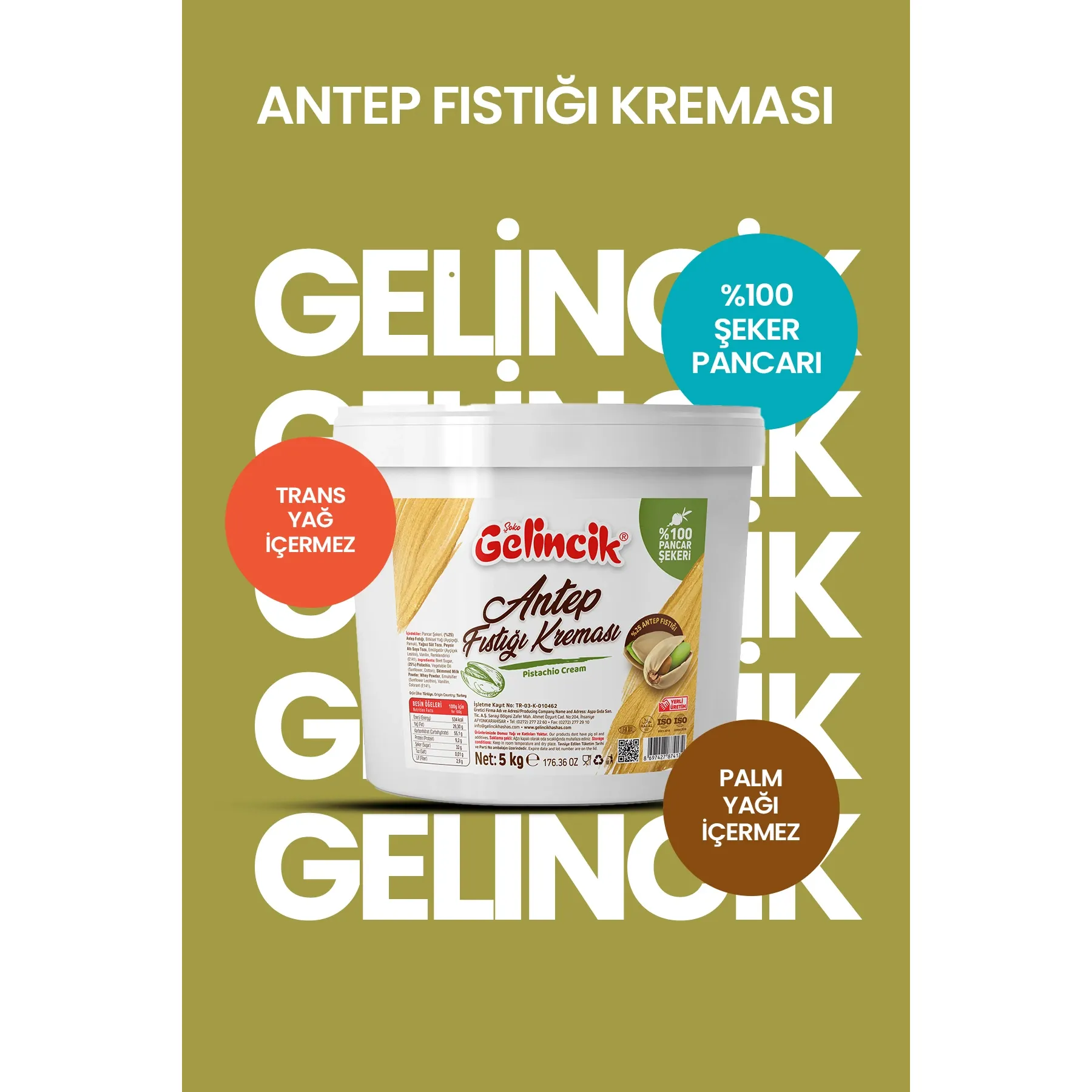 5 Kg Antep Pistachio Cream Delicious Dessert Product