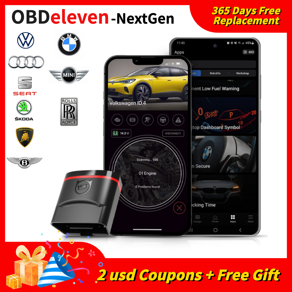 OBDeleven OBD11 Nextgen デバイス OBD 11 BMW 用フォルクスワーゲン VW/アウディ/シュコダ用 OBD11 IOS Android OBD2 スキャナー診断ツール
