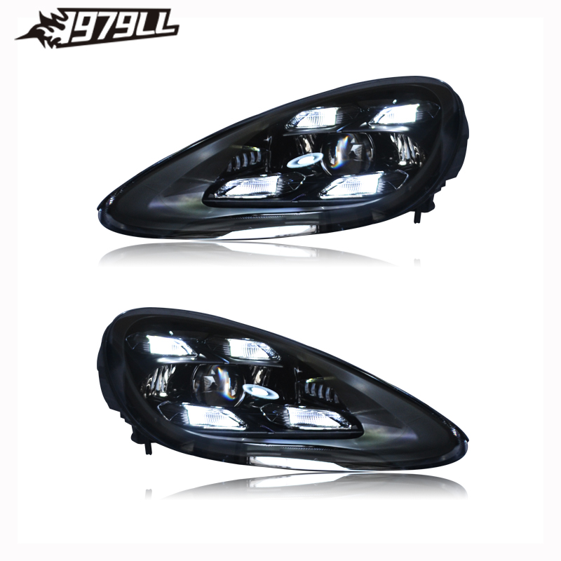 958.1 車のヘッドライト カイエン 2011-2014 アップグレード 2019 Pdls スタイル フル LED