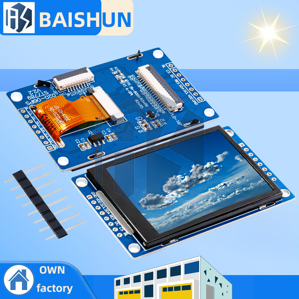 ‌2.0 インチ 240x320 フルカラー TFT LCD ディスプレイ モジュール、ST7789 コントローラ、Arduino 用 SPI/パラレル インターフェイス付き