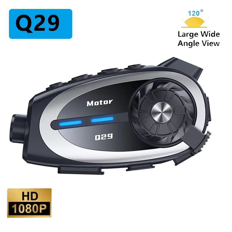 Q29 オートバイヘルメットインターホン Bluetooth ヘッドセット夏 WiFi ビデオレコーダー 1080P HD ワイヤレスカメラ超広角レンズ