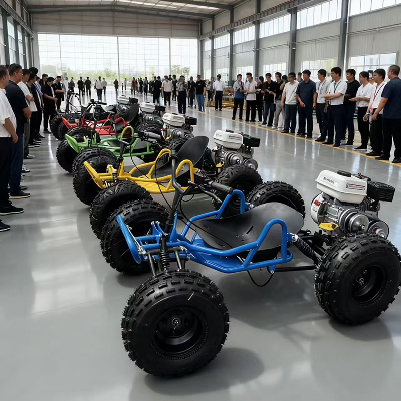 工場直送の新しい 212CC ガスペダル ゴーカート アウトドア アドベンチャー用 4 ストローク エンジン速度を備えた全地形ビーチ ドリフト バイク