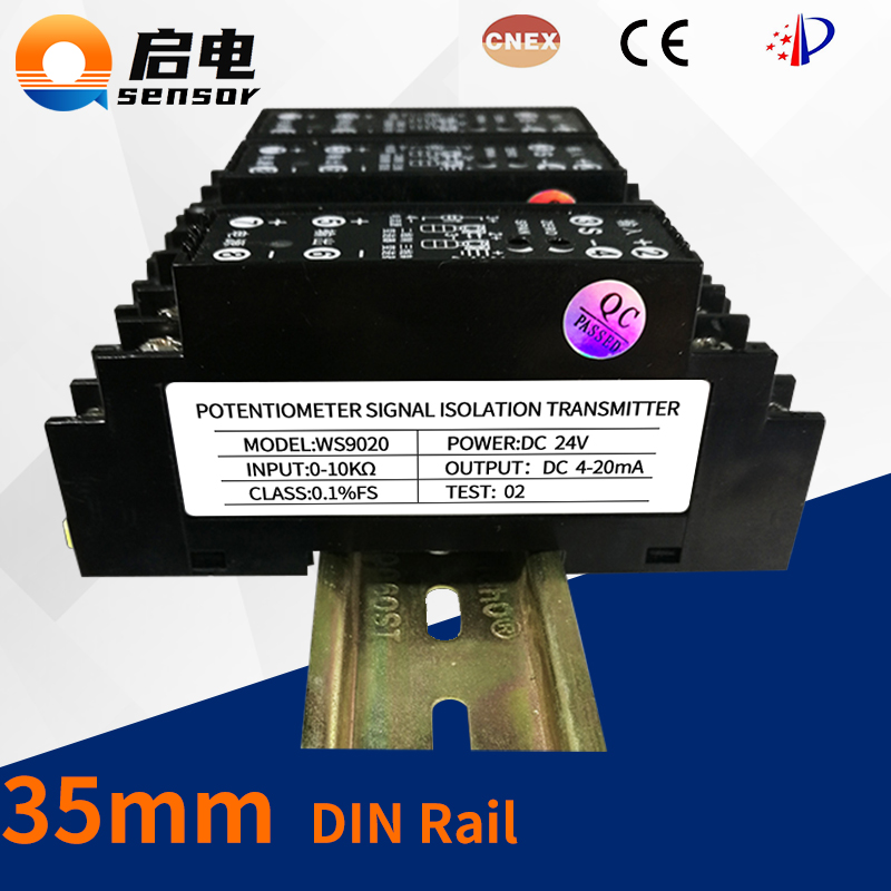 ポテンショメータ信号絶縁トランスミッタ変換電流アナログモジュールスリップワイヤ抵抗 0-50k に 4-20ma