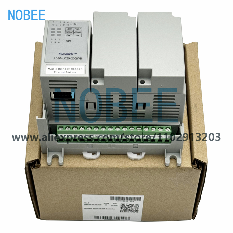 新オリジナル、PLC Micro820 コントローラ 2080-LC20-20AWB 2080-LC20-20QWB 2080-LC20-20QBB 2080-L20E-20QBB 2080-L20E-20QWB