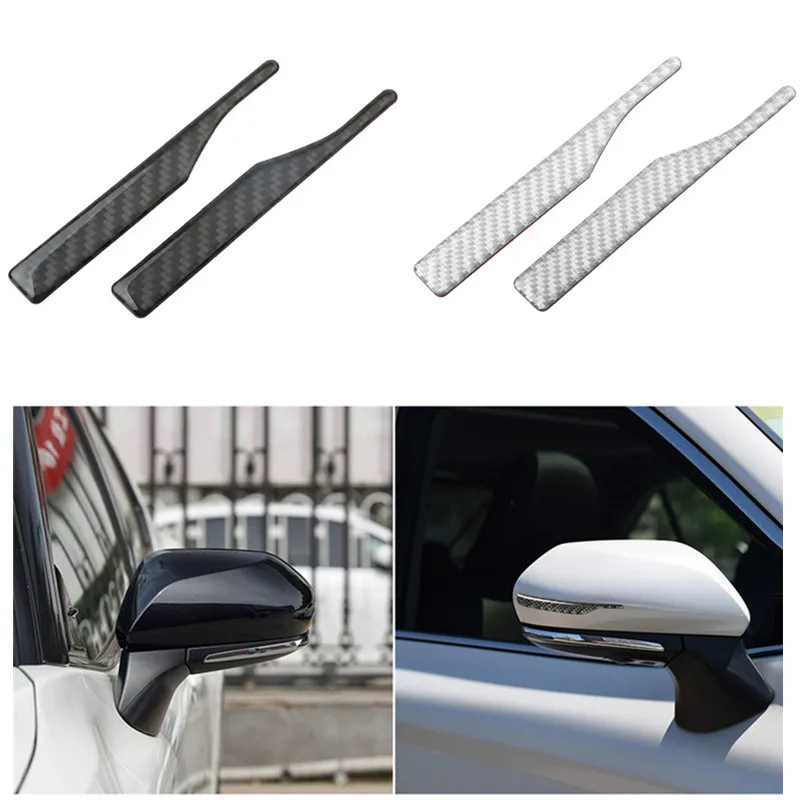 2 ピース/ペアカースタイリング炭素繊維衝突防止ストリップケース Bmw A3 A4L A6L A5 Q2L Q5 Q3 バックミラー車のスタイリング