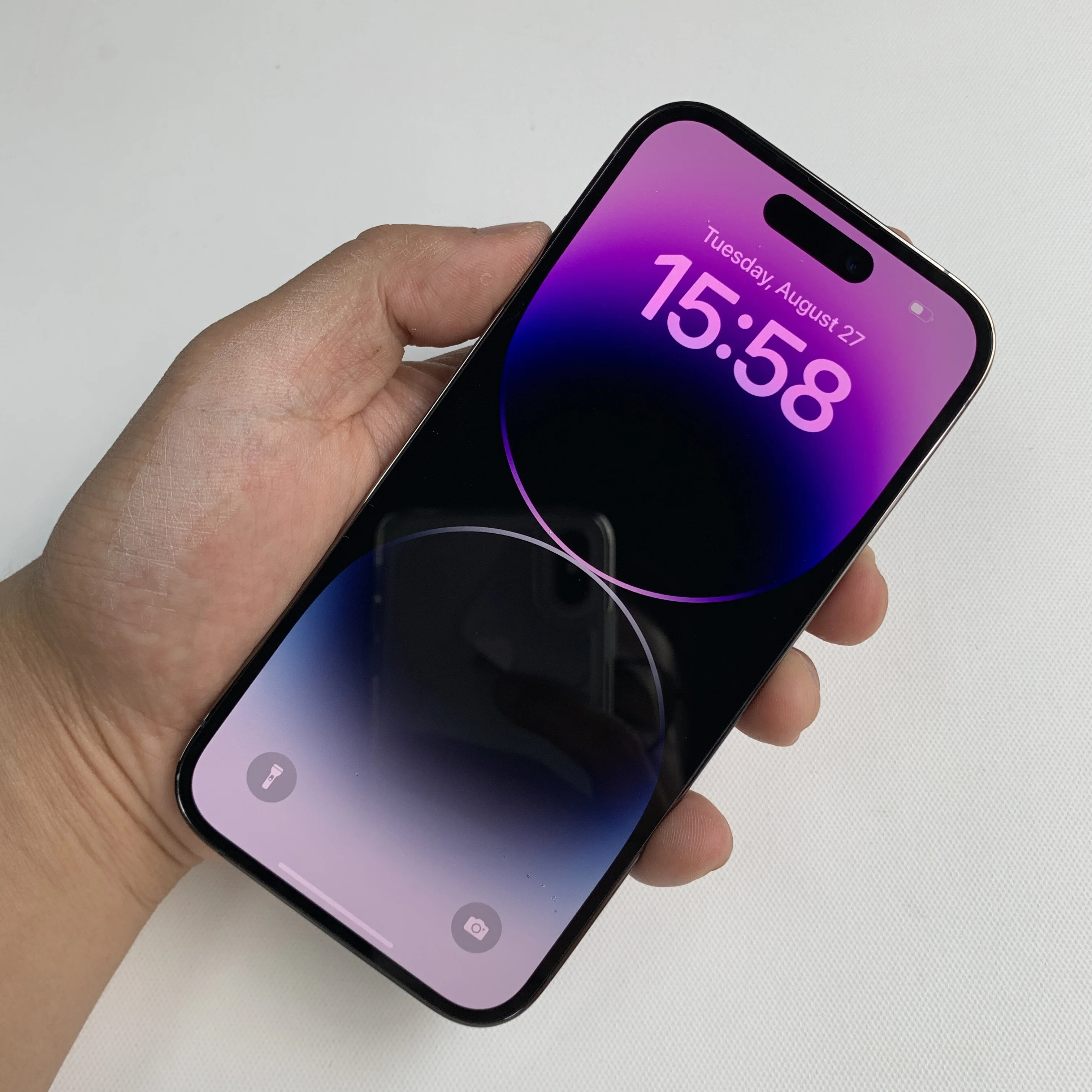 オリジナル Apple iPhone 14 プロ 14Pro 5 グラム携帯電話顔 ID デュアル e-SIM 128 ギガバイト/256 ギガバイト NFC 6.1 ''48MP A16 バイオニック 99% 新しい 14 プロ