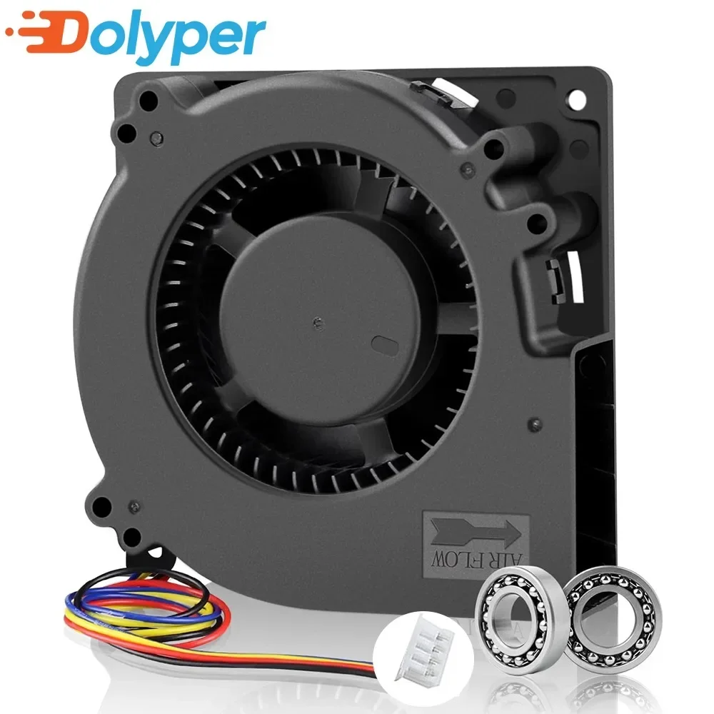 12032 デュアルボール DC ブロワー遠心ファン 24V 4Pin PWM ビッグエアフロー Bambu Lab VORON 3D プリンタモデル補助冷却ファン